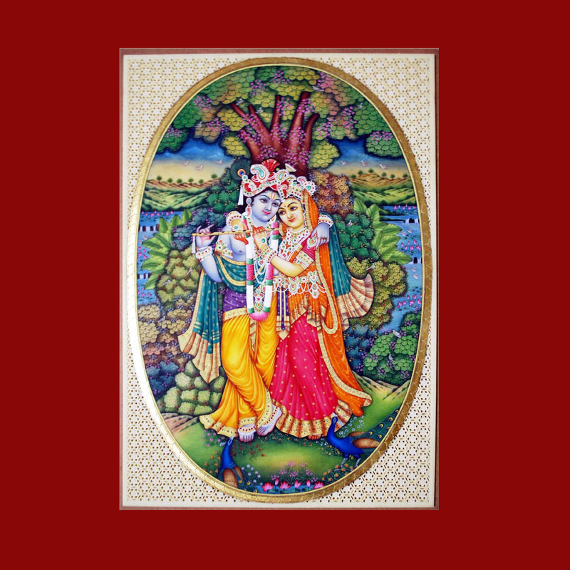 Radha Krishna Miniature Painting Delhi
