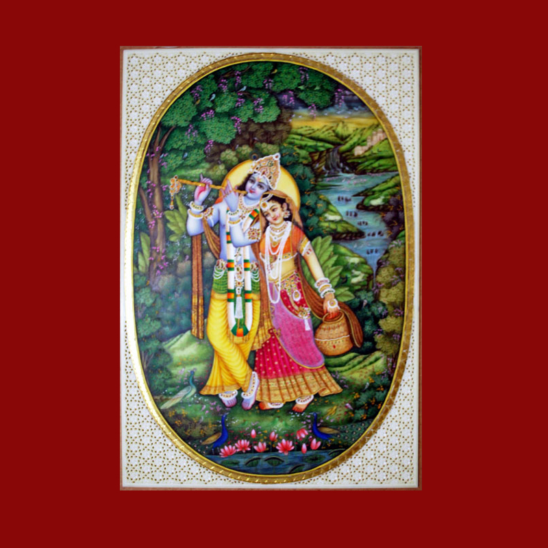 Radha Krishna Miniature Painting Noida