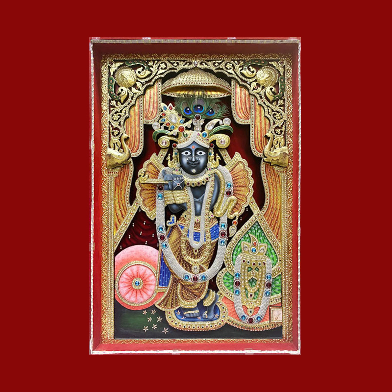 Banke Bihari Tanjore Painting Delhi