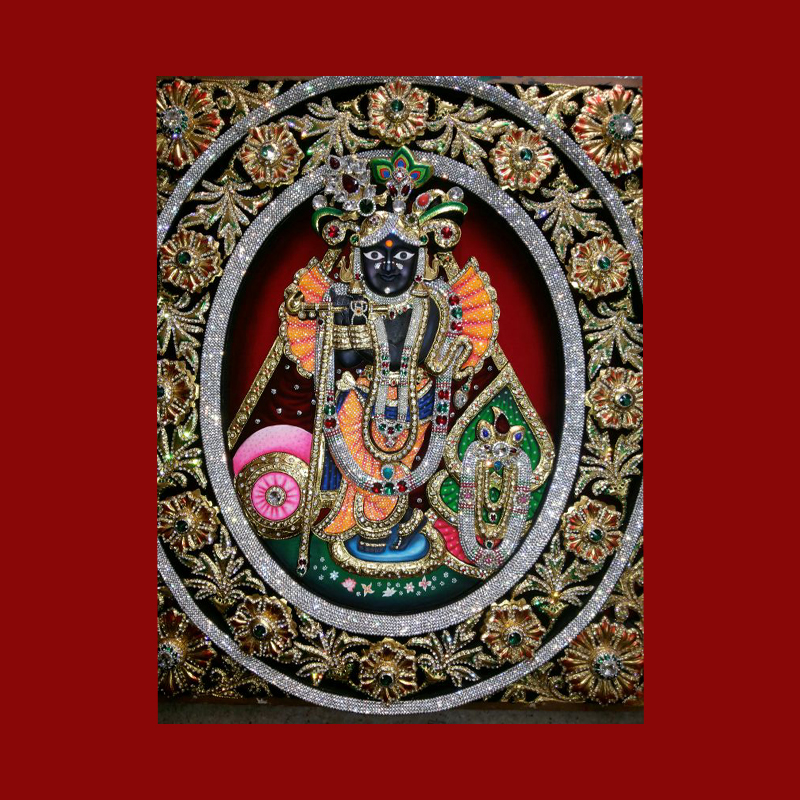 Banke Bihari Tanjore Painting Noida