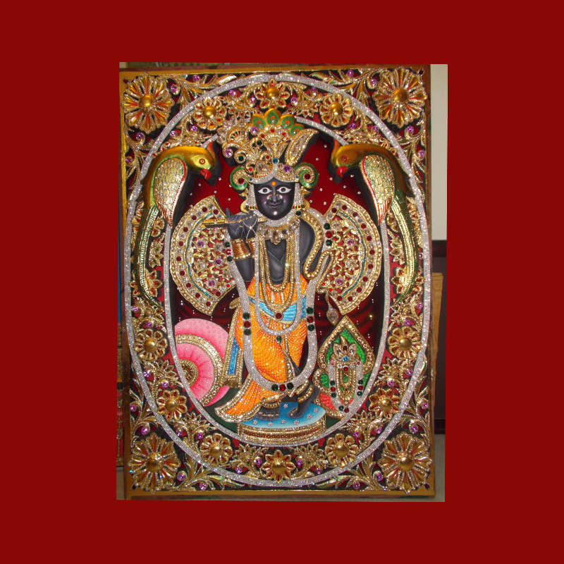 Banke Bihari Tanjore Painting Ghaziabad