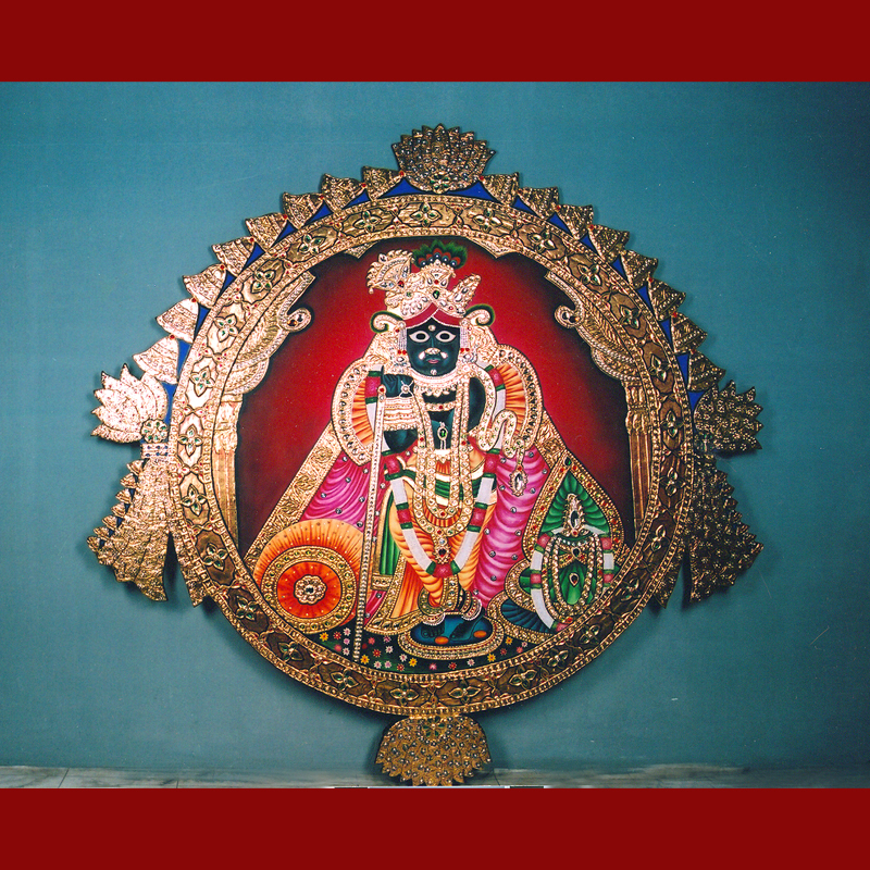 Banke Bihari Tanjore Painting Faridabad